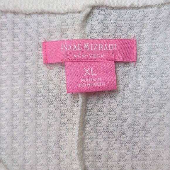 Isaac Mizrahi Waffle Knit top. XL. NWT. - Picture 6 of 9